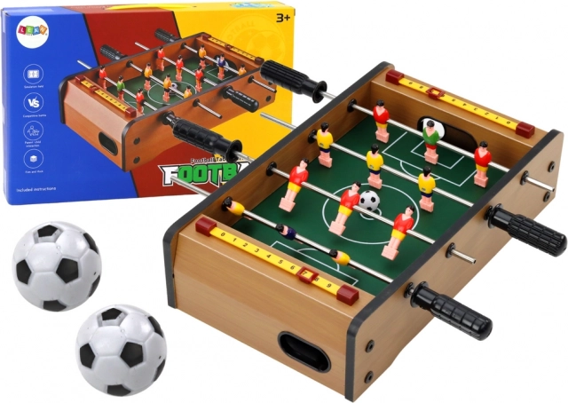 Mini stalo futbolas iš medžio 36 × 21,5 × 9 cm