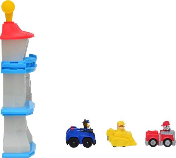 Three mini vehicles with favorite pups