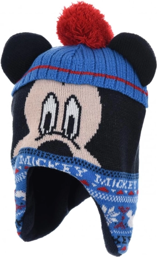 Vaikiška Mickey Mouse kepurė su flisiniu pamušalu