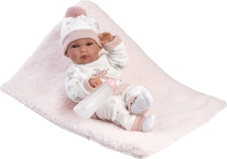 Llorens New born mergaitė – realistiška kūdikio lėlė 35 cm