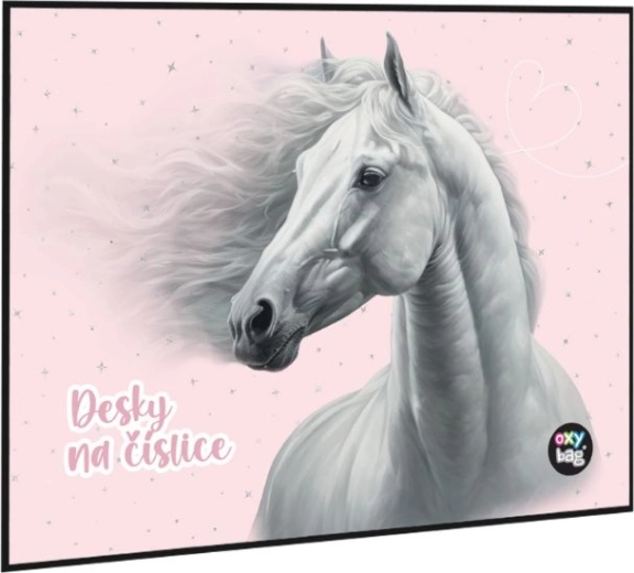 Number Card Folder Horse Romantic