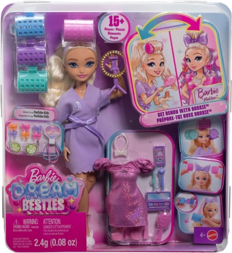 Barbie Dream Besties Malibu – madinga lėlė su vakarėlio aksesuarais