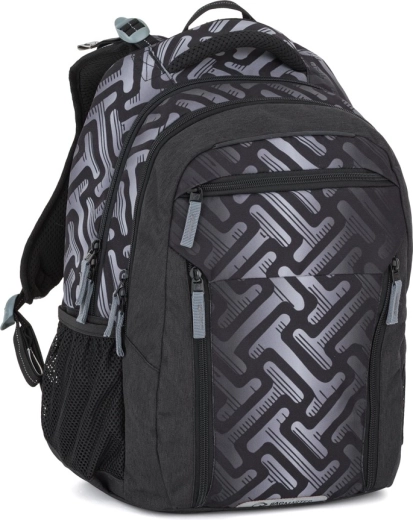 Bagmaster mokyklinė kuprinė PORTO 26 A pilka