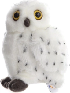Pliušinė snieginė pelėda, 18 cm