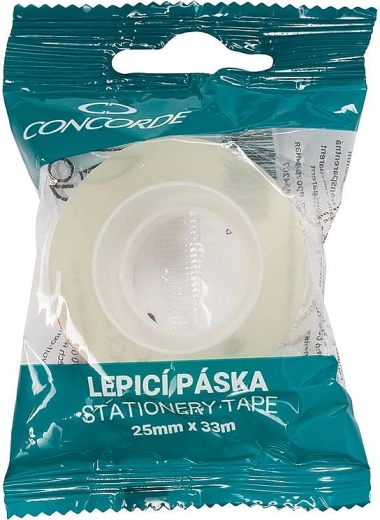 Lipnioji juosta CONCORDE 25 mm × 33 m, skaidri