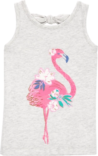 CARTER'S pink flamingo tank top for girls – 18m