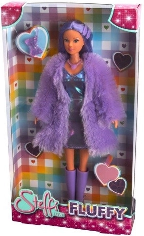 Lėlė Steffi Love Fluffy su pūkuotu paltuku