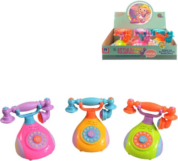Retro kids' phone with sound 12 cm - 1 piece
