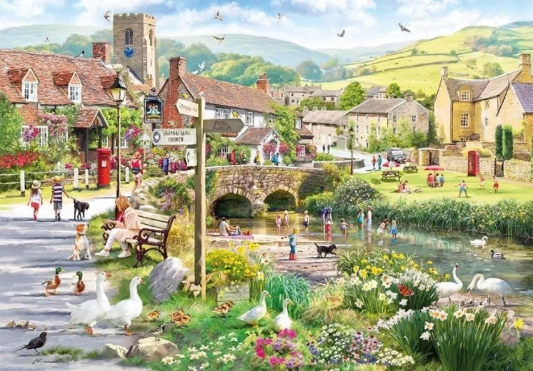 Puzzle GIBSONS People by the Brook 500 pieces