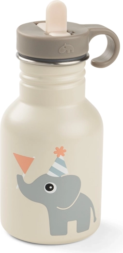 Done by Deer nerūdijančio plieno vaikiška gertuvė Celebration smėlio spalvos 350 ml