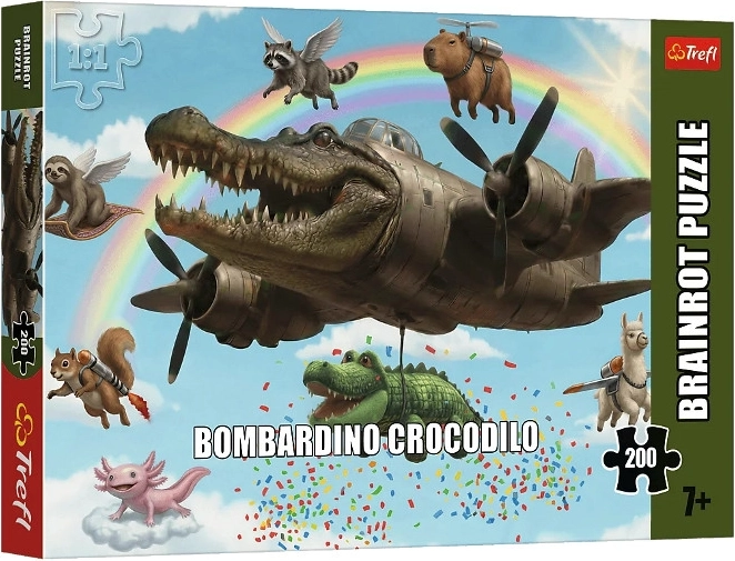Trefl dėlionė BrainRots Bombardino Crocodilo, 200 detalių