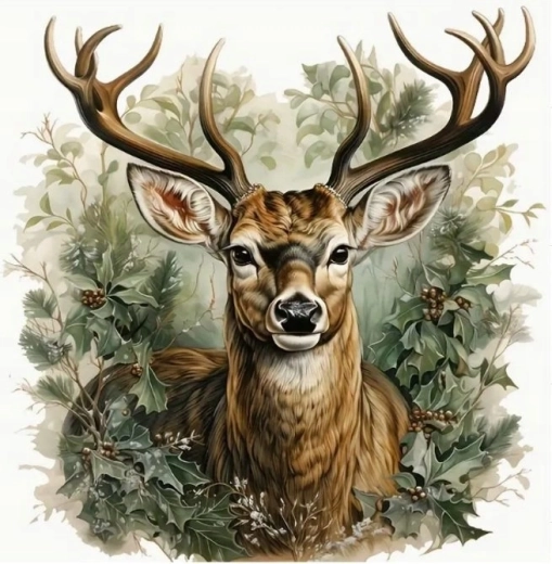 Norimpex Paint by Numbers Deer, King of the Forest 40 × 50 cm