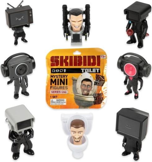 Skibidi Toilet paslaptinga minifigūrėlė