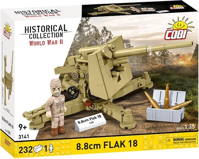 Konstruktorius 8,8 cm Flak 18 1:35 – istorinis pabūklas iš dykumos