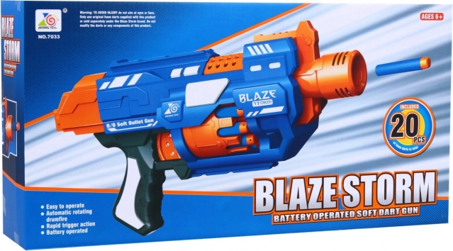 Elektrinis pistoletinis blasteris Blaze Storm su 20 putų strėlyčių, šūvio nuotolis iki 10 m
