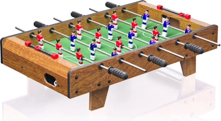 Wooden tabletop foosball