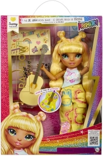 Rainbow High Junior Fashion lėlė Sunny – roko gitaristė