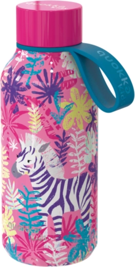 Nerūdijančio plieno vaikiška termogertuvė Quokka Kids Solid zebrai su kilpele 330 ml