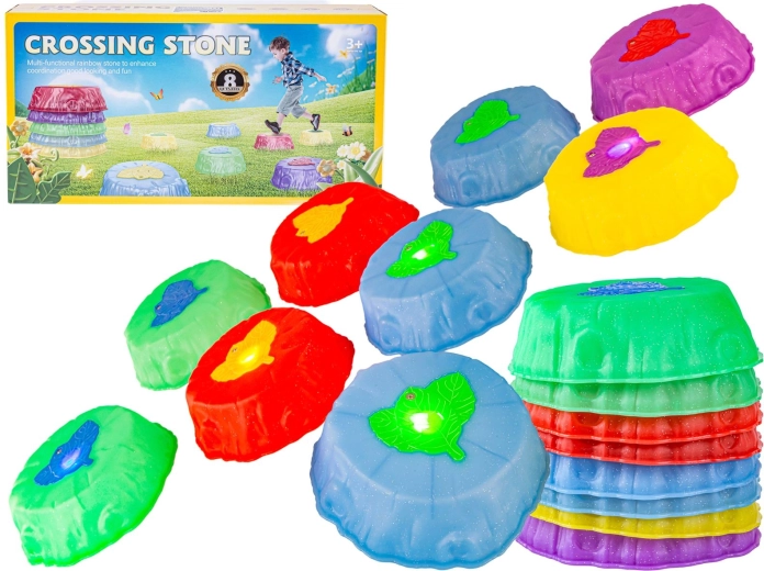 Light-up balance stones – sensory path for children (8 pcs)