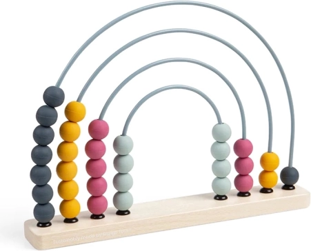 Medinis vaivorykštės skaitliukas BIGJIGS TOYS