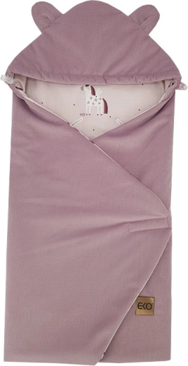 EKO wrap footmuff for car seat Velvet Unicorn, pink, 110 × 100 cm