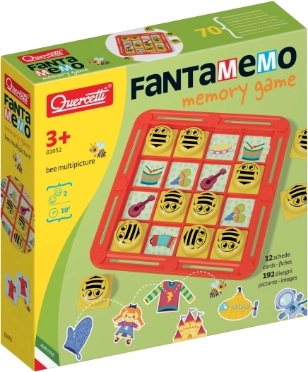 Quercetti Fantamemo Bee – memory matching game (pairs)