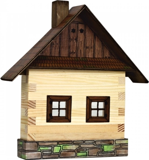 Walachia wooden glue-together building kit – log cabin wall décor