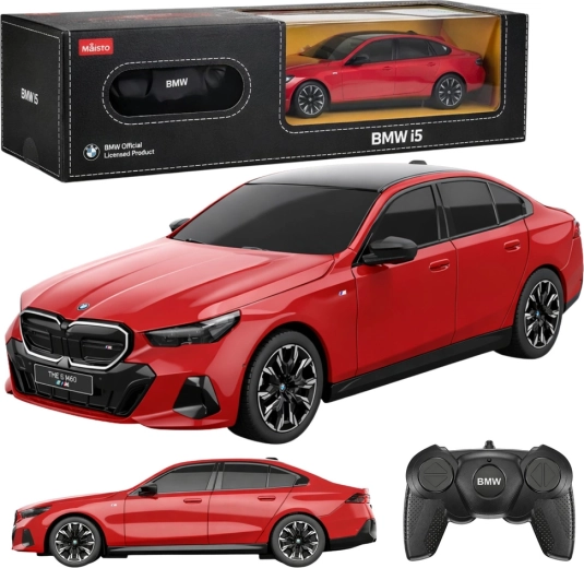 BMW i5 RC automobilis 1:24 raudonas RASTAR