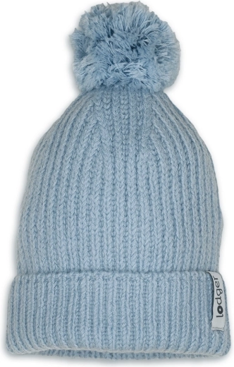 Lodger merino megzta kepurė Blue Fogg su bumbulu 3–6 mėn.