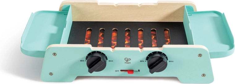 Grilling sounds and glowing coal effect