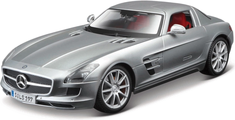 Maisto Mercedes-Benz SLS AMG sidabrinis modelis 1:18