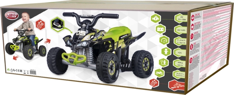 Optimalus našumas su 7,4 V baterija