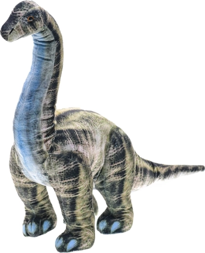 Pliušinis brontozauras 55 cm – stovintis dinozauras vaikams nuo gimimo