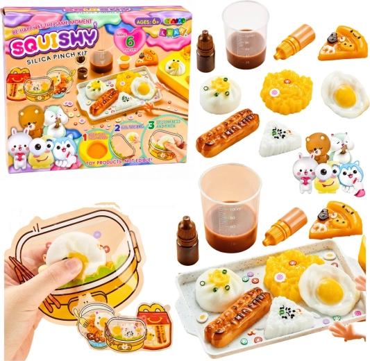 Kūrybinis rinkinys squishy gamybai – pusryčių maistas DIY