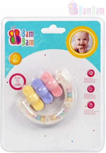 Bam Bam barškutis su kramtuku formos – 1 vnt.