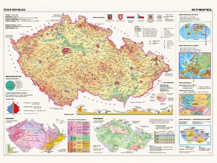 Czech Republic Map Puzzle 2000 Pieces DINO
