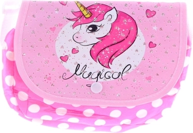 Shoulder bag with unicorn motif