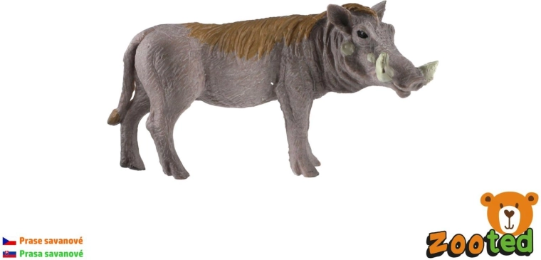 Plastic warthog figurine 9 cm