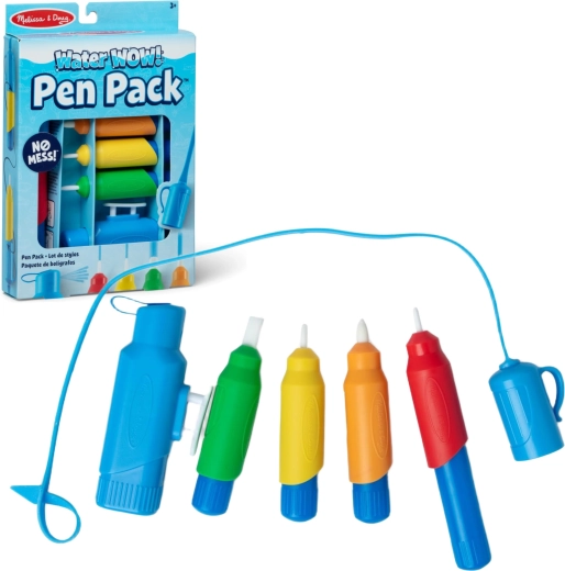 Melissa & Doug Water WOW! vandens rašiklių ir purkštuvo rinkinys (4 vnt.)