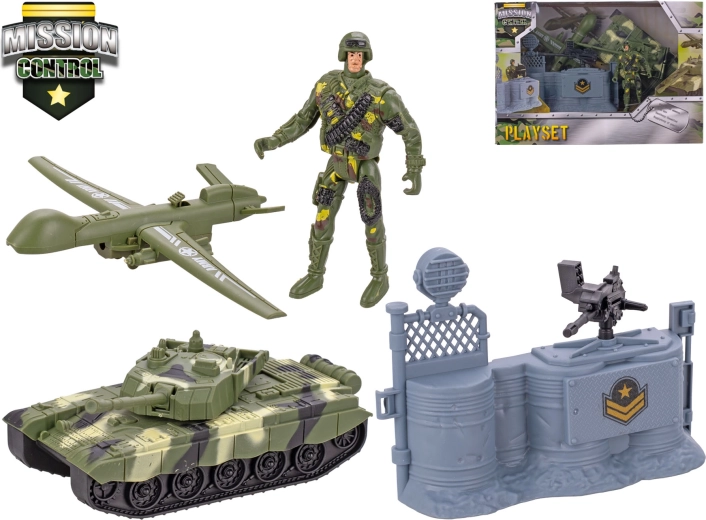 Mission Control tankas su priedais 18,5 cm – žaidimų rinkinys