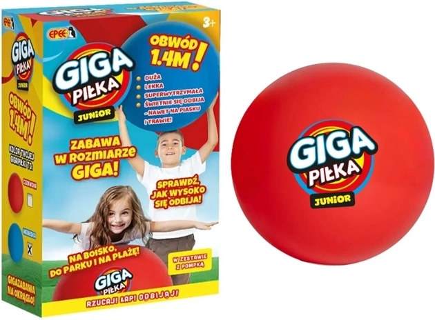 EPEE Gigaball Junior with pump, red
