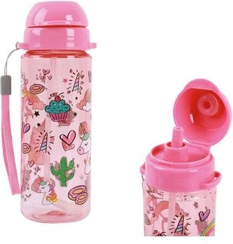 Vaikiška vandens gertuvė su vienaragių motyvu 400 ml