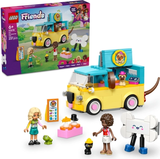 LEGO Friends furgonas su priedais augintiniams