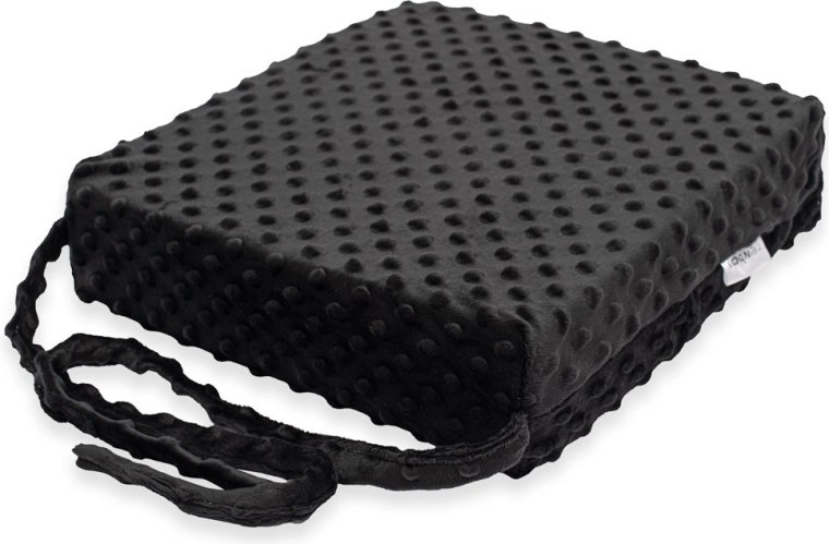 Vaikiška paaukštinimo pagalvėlė ant kėdės New Baby Standard Minky, juoda