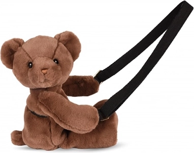Doudou plush shoulder bag teddy bear brown 30 cm