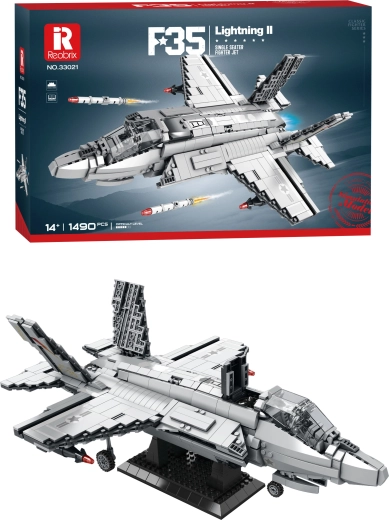 F-35 Lightning II Fighter Jet Building Set (1490 pieces)