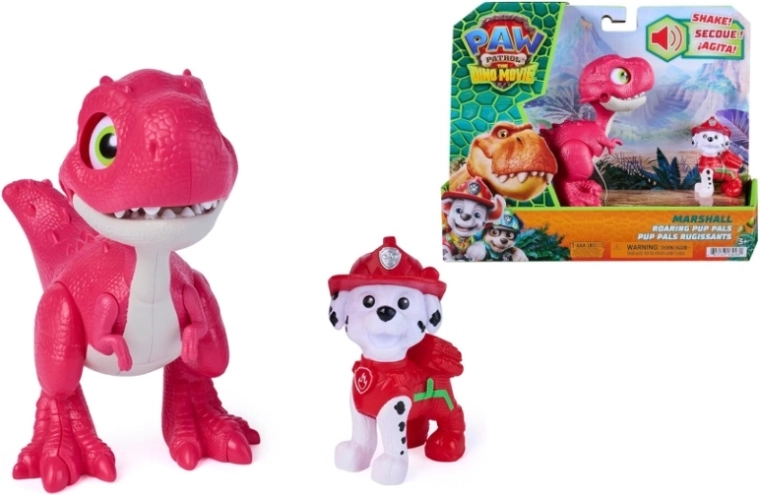 Figūrėlė Spin Master PAW Patrol: Maršalas su dinozauro priedu