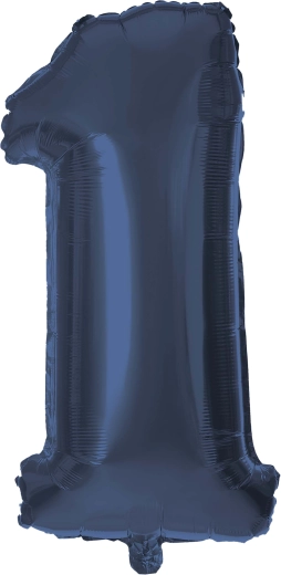Foil Balloon Number 1, 30 cm, Blue TORO