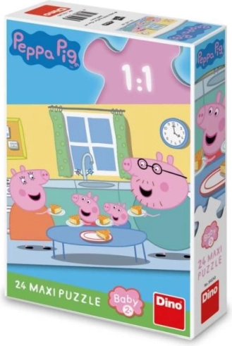 Dėlionė Peppa Pig pietūs 24 maxi detalių
