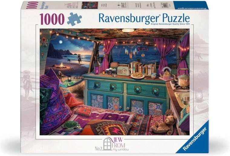Ravensburger puzzle View From My Window 2: Camper Van, 1000 pieces